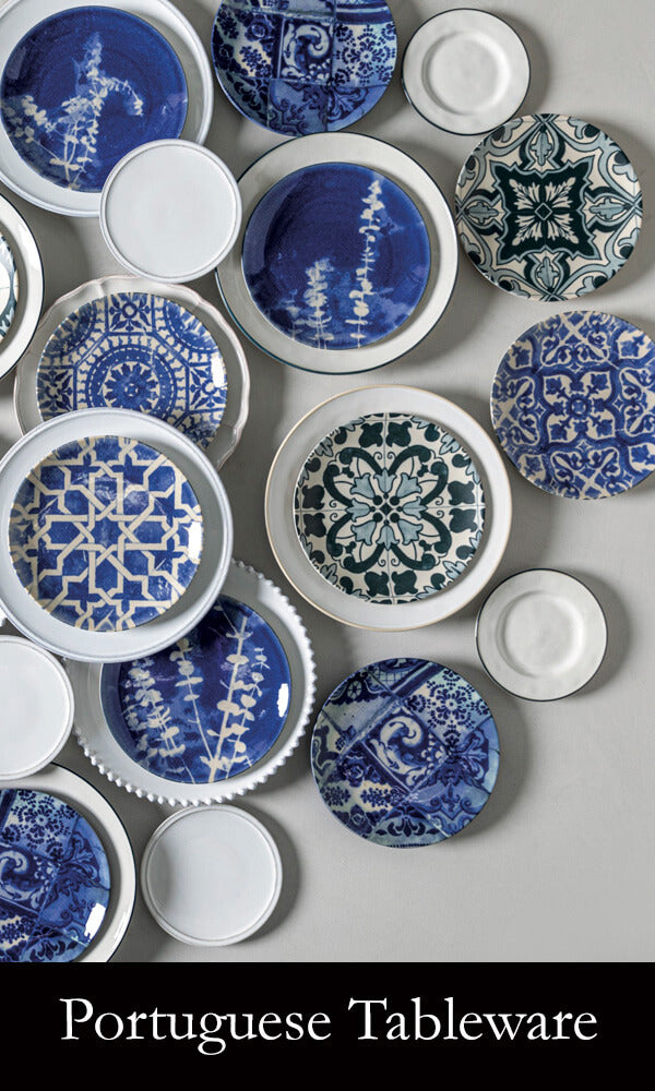 Assiette en céramique traditionnelle de Portugal I Bleue 25cm – Luisa Paixao