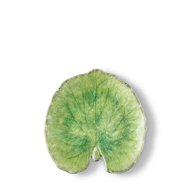 Alchemilla Leaf I Stoneware Small Plate - Light green