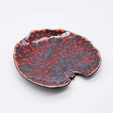 Alchemilla Leaf I Stoneware Small Plate - Red