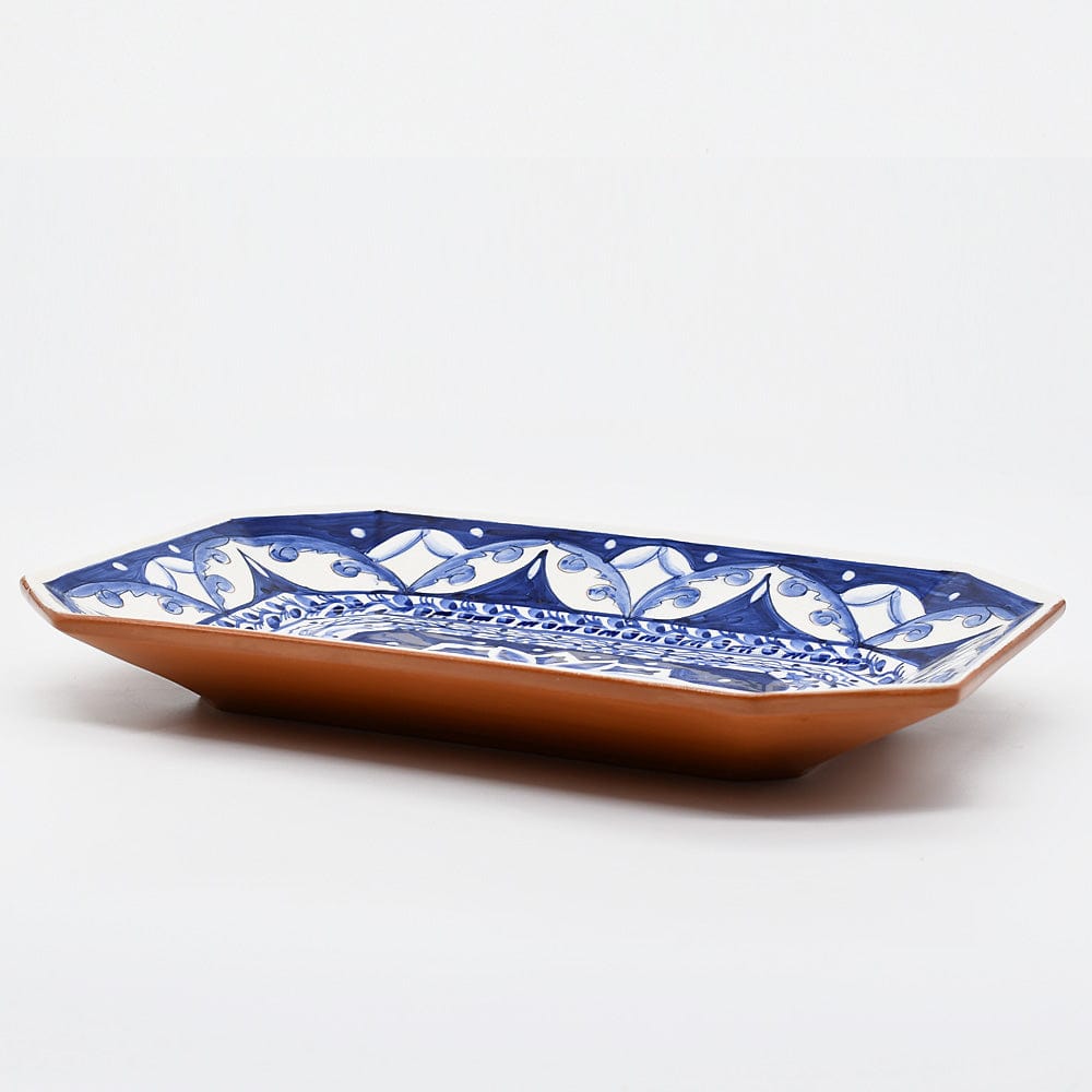 Alentejo I Glazed Earthenware Dish - 13.4''