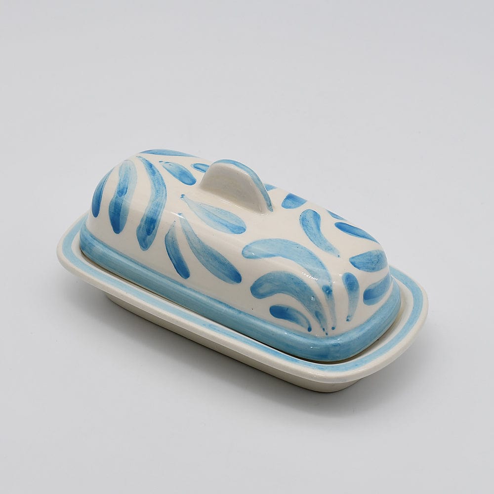 Andorinha I Ceramic Butter Dish -  Turquoise