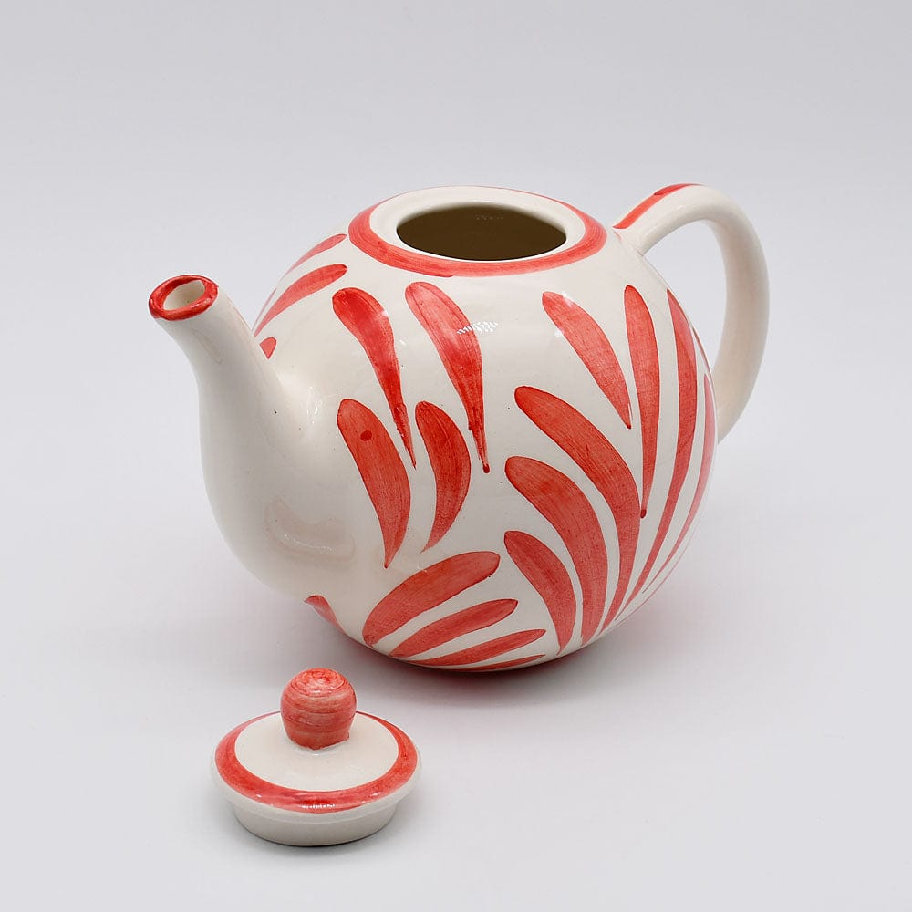 Andorinha I Ceramic Teapot - Red