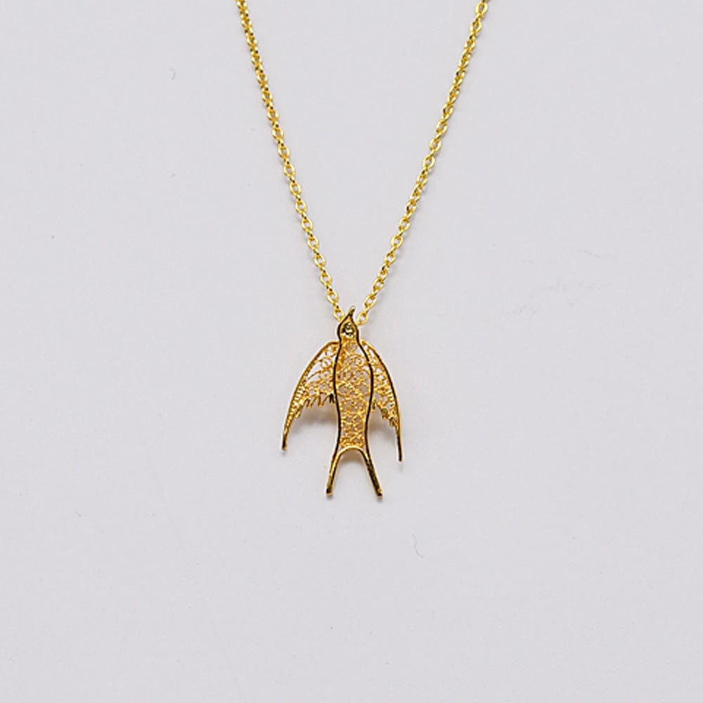 Andorinha I Gold plated Silver Necklace