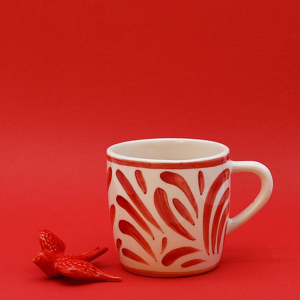 Andorinha I Large Ceramic Mug - Red