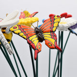 Artificial Flowers and Butterflies in Ceramic