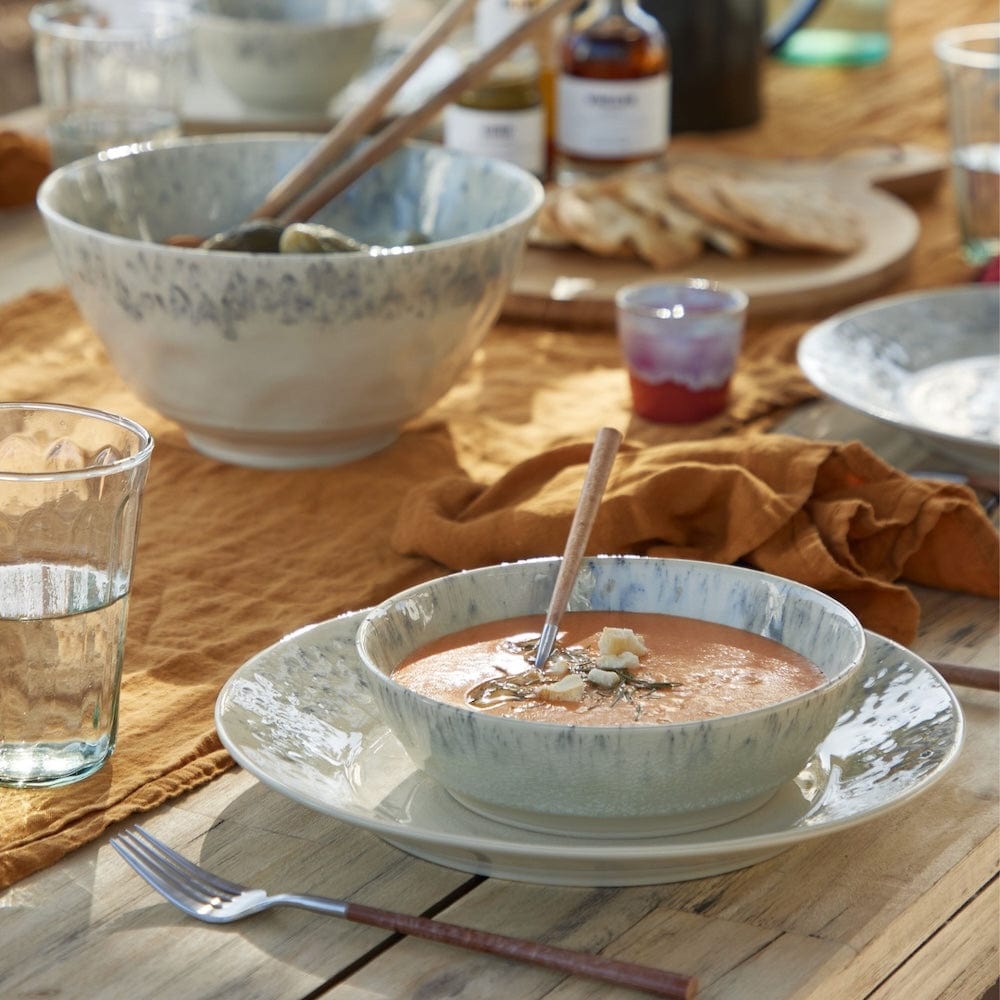 Assiette creuse en grès "Madeira" 19cm - Crème