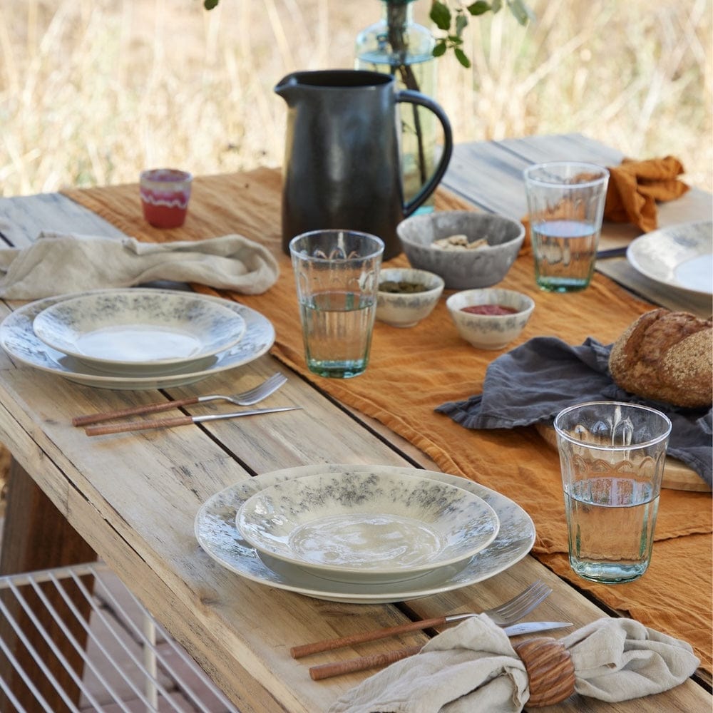 Assiette en grès "Madeira" 28cm - Crème