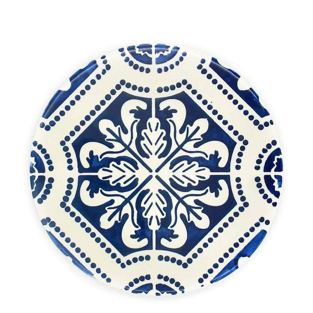 Azulejo I Ceramic and Cork Trivet Blue