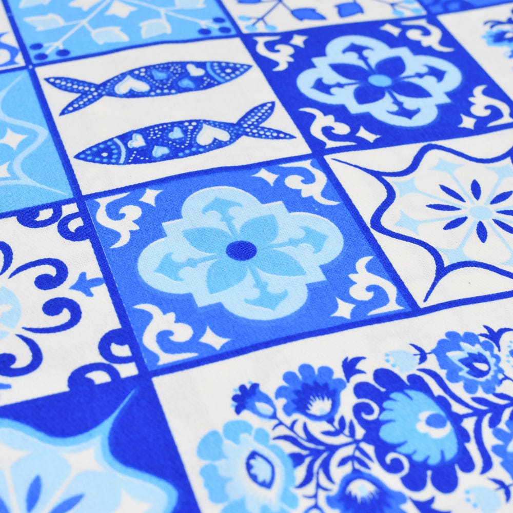 Azulejos I Cotton Tablecloth