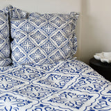 Azulejos I Duvet Cover - Blue & White