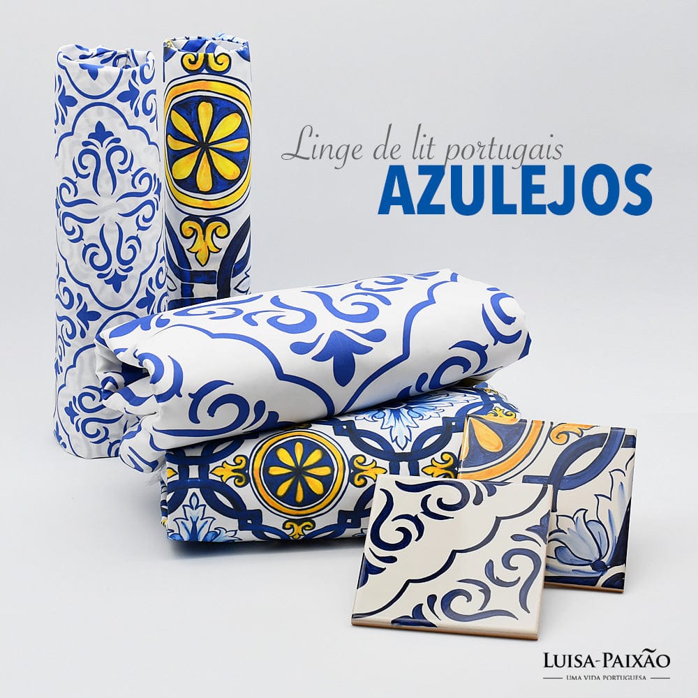 Azulejos I Duvet Cover - Blue & White