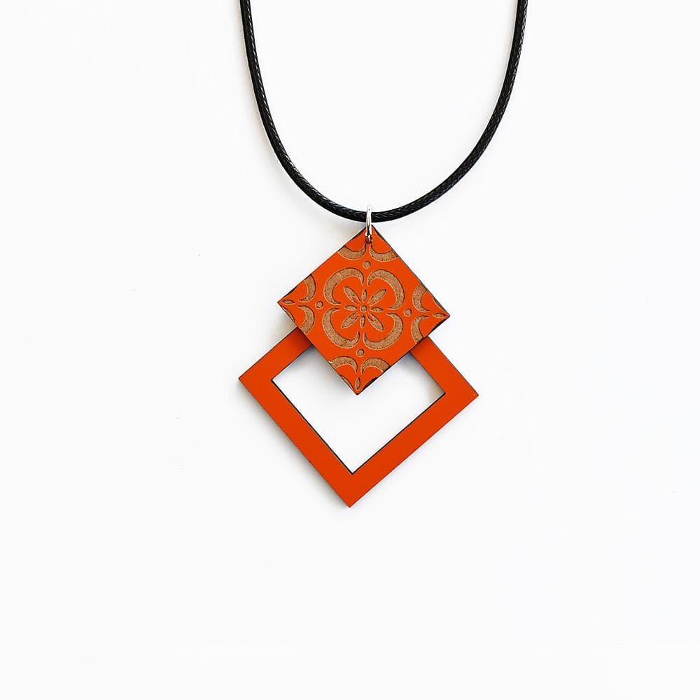 Azulejos I Orange Necklace #3