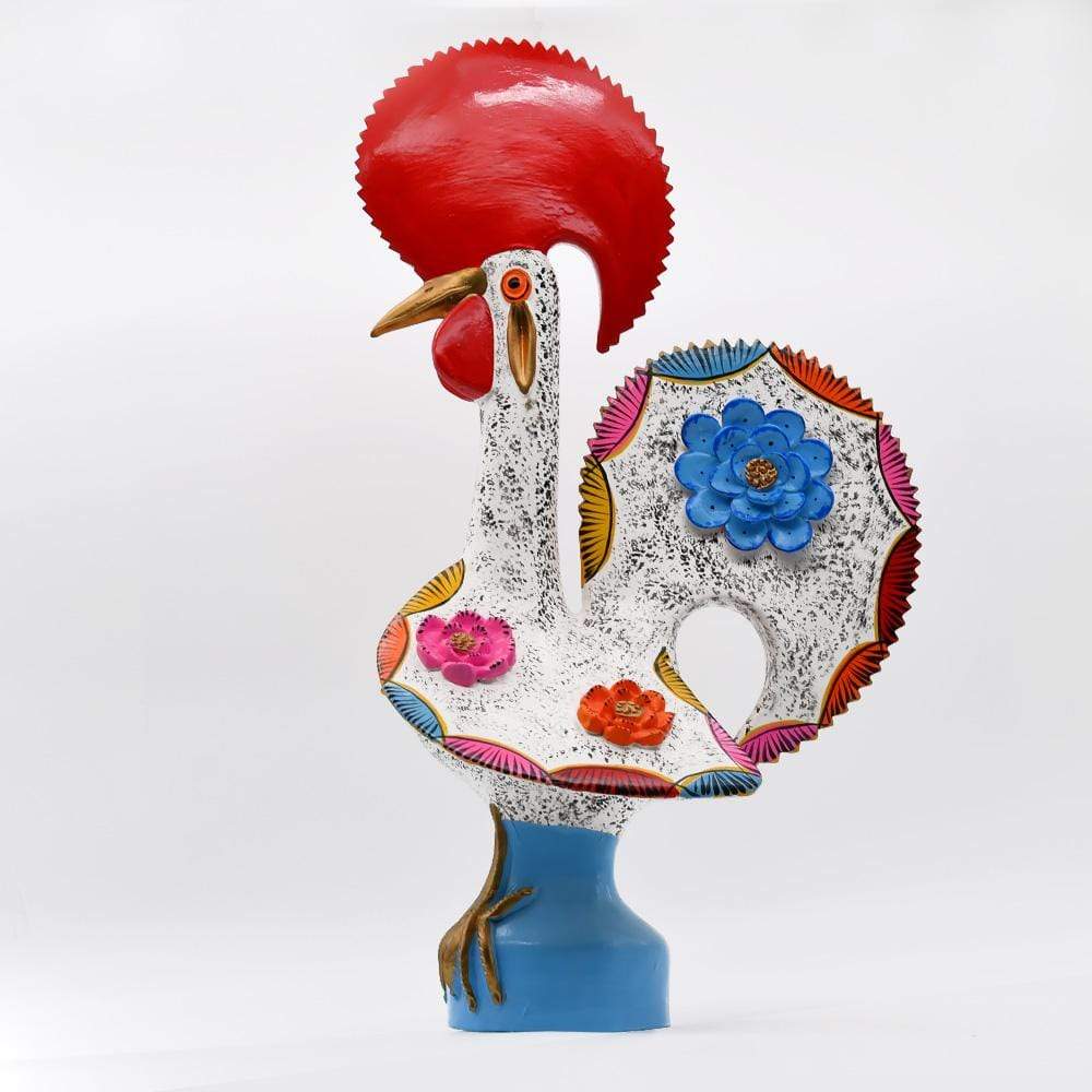 Barcelos Rooster by Prazeres Côta 22" - White