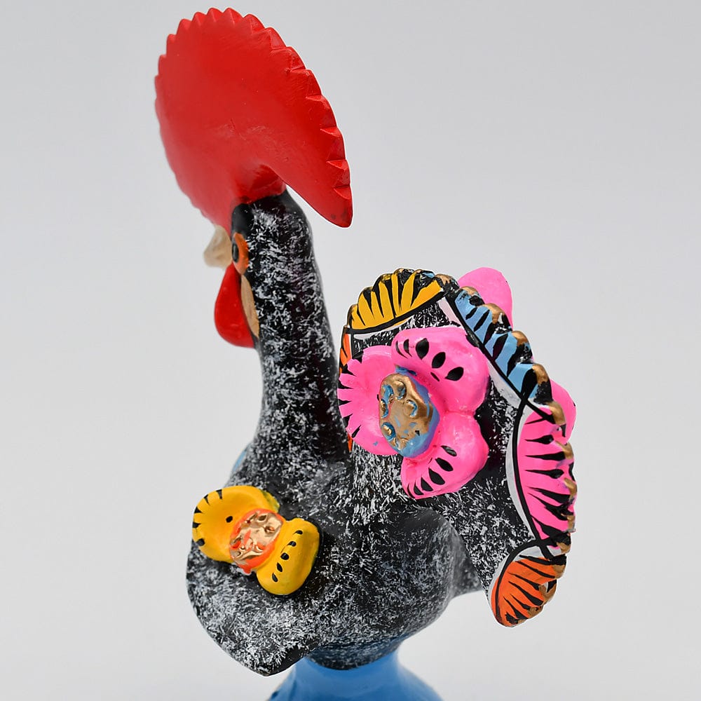 Barcelos Rooster by Prazeres Côta 6" - Black