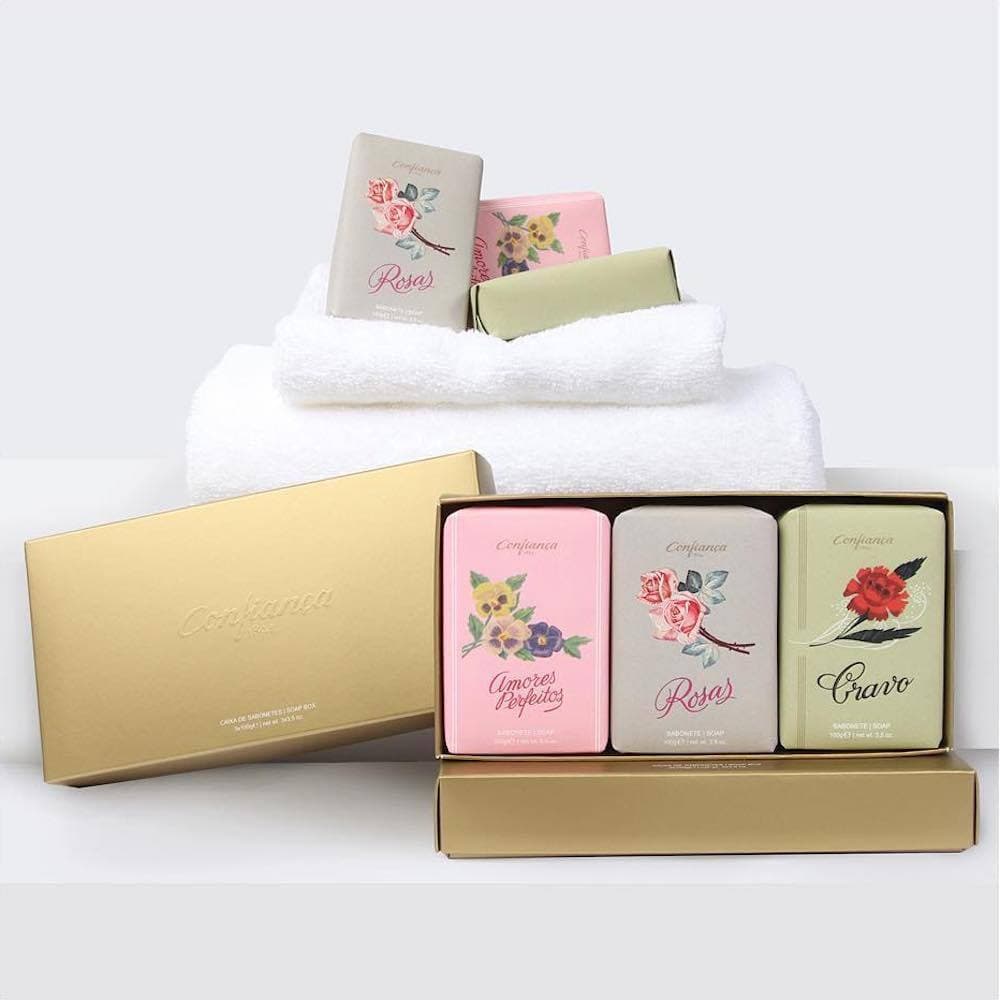 Box of 3 Flower scented Bar Soaps