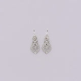 Brincos À Rainha I Silver Filigree Earrings - 1.0''