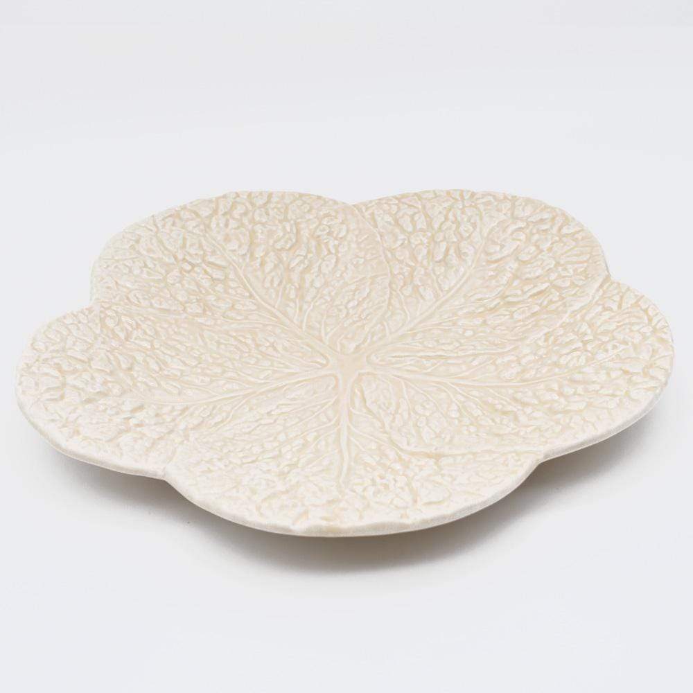 Cabbage-shaped Ceramic Charger Plate - Off-White