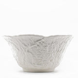 Cabbage-shaped Ceramic Salad Bowl - White