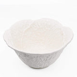 Cabbage-shaped Ceramic Salad Bowl - White