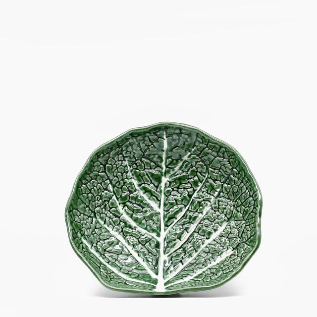 Cabbage-shaped Ceramic Soup Plate - Green