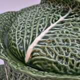 Cabbage-shaped Ceramic Tureen - 10.6''