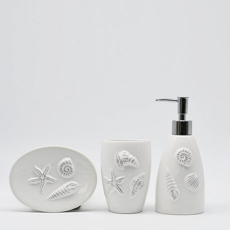 Ceramic Bathroom Set - White