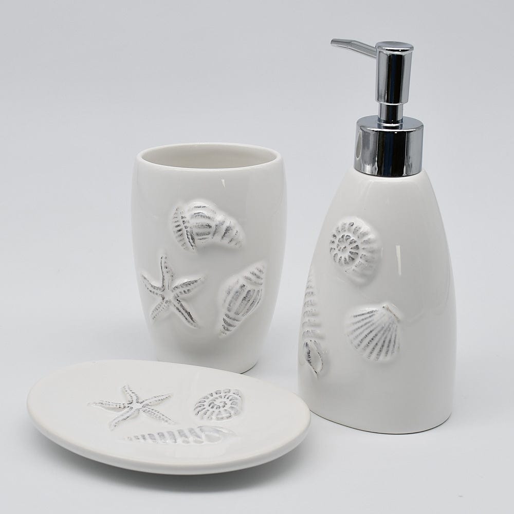 Ceramic Bathroom Set - White