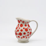 Ceramic Pitcher with Red Dots