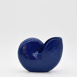 Ceramic Seashell 5.1'' - Cobalt Blue