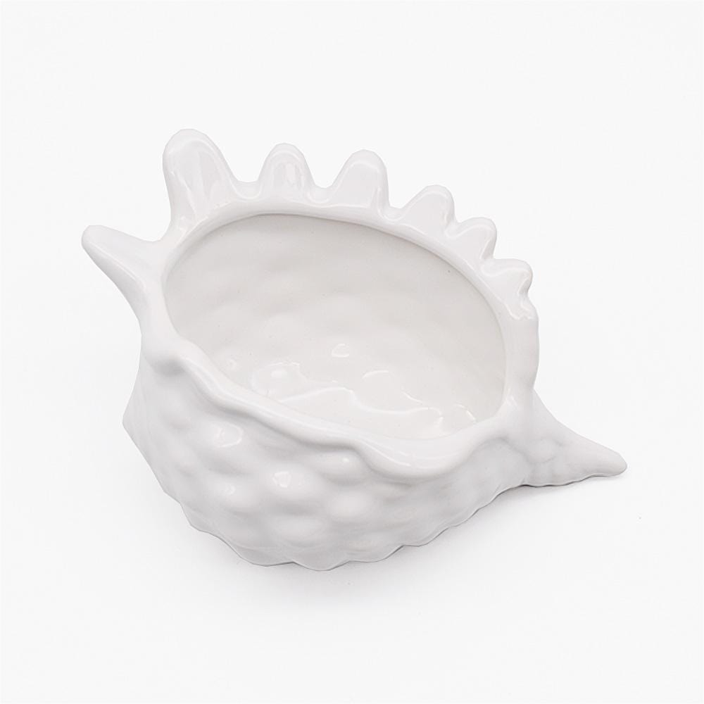 Ceramic Seashell 5.9" - White