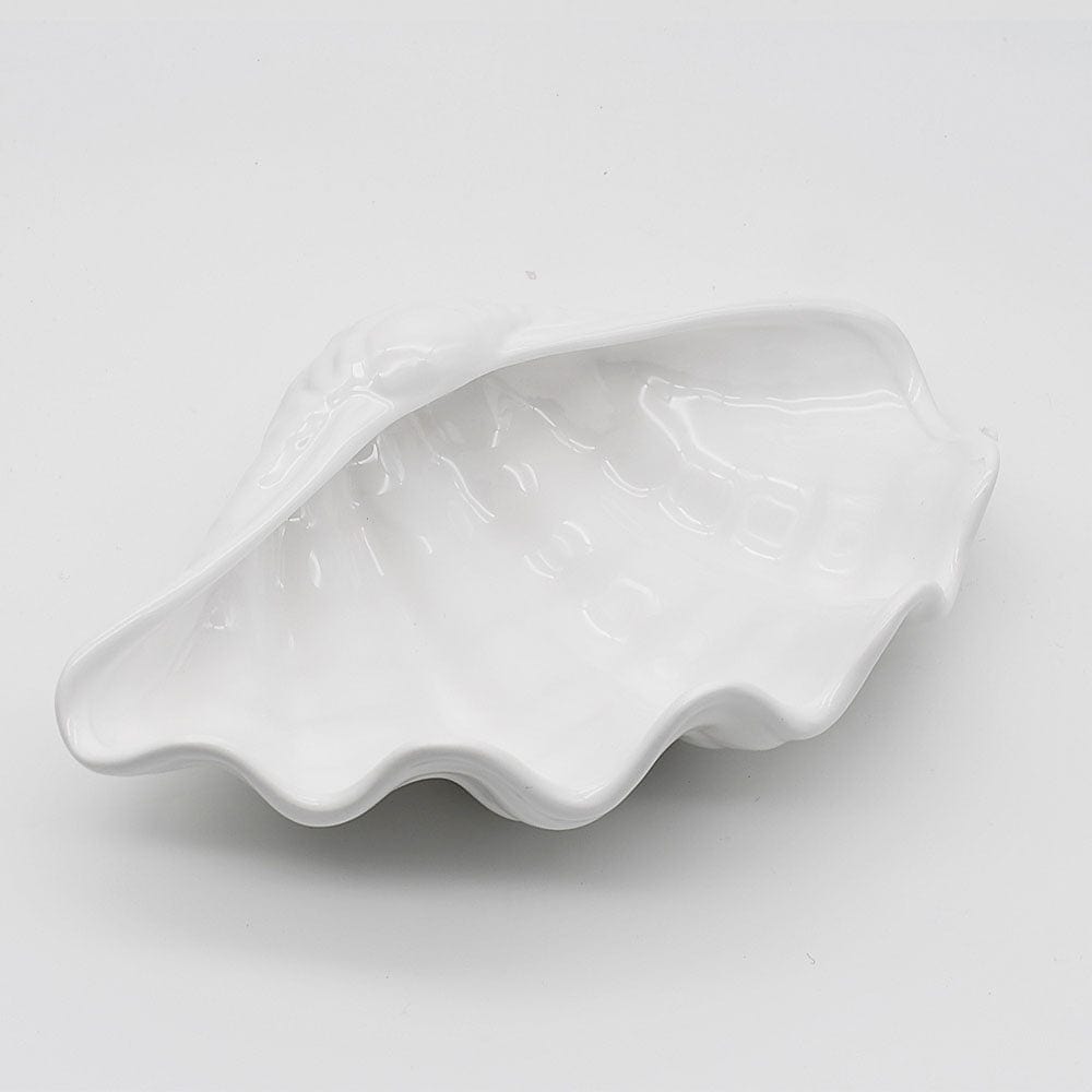 Ceramic Seashell 8.3" - White