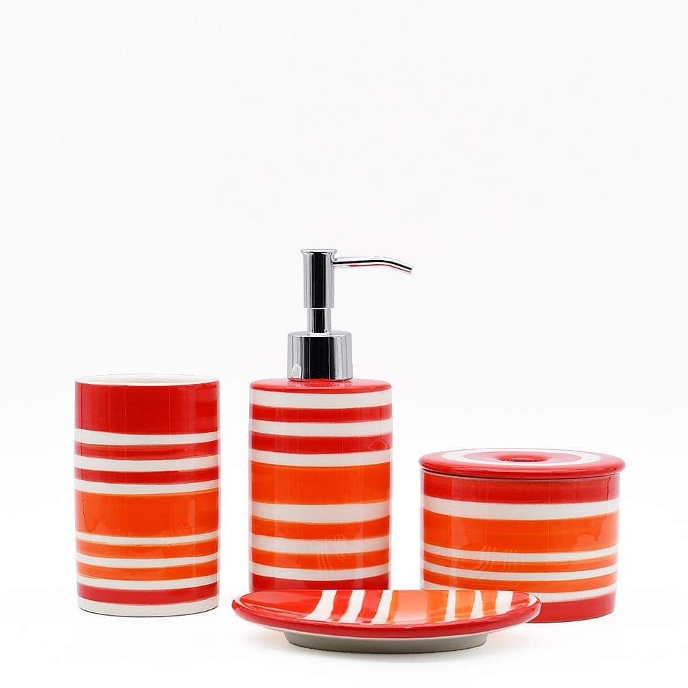 Ceramic Soap Dispenser - Red