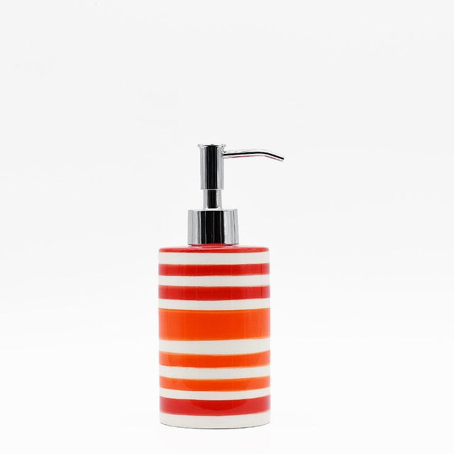 Ceramic Soap Dispenser - Red