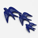 Ceramic Swallow - Cobalt Blue