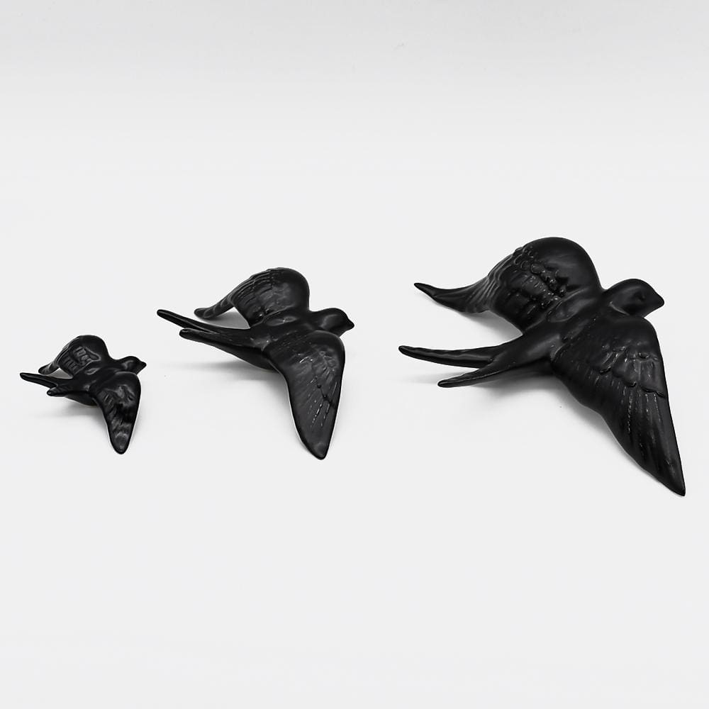 Ceramic Swallow from Caldas da Rainha - Black