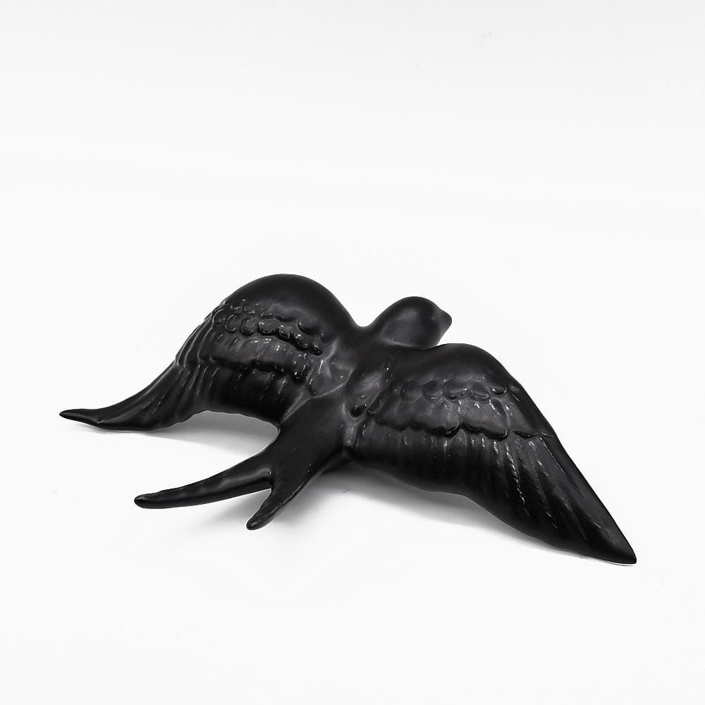 Ceramic Swallow from Caldas da Rainha - Black