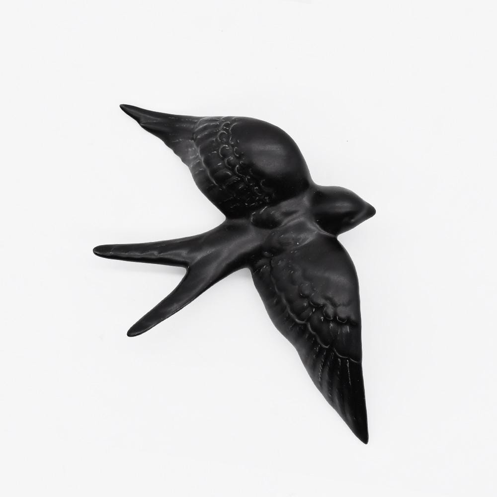 Ceramic Swallow from Caldas da Rainha - Black