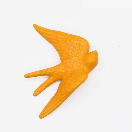 Ceramic Swallow from Caldas da Rainha - Golden yellow