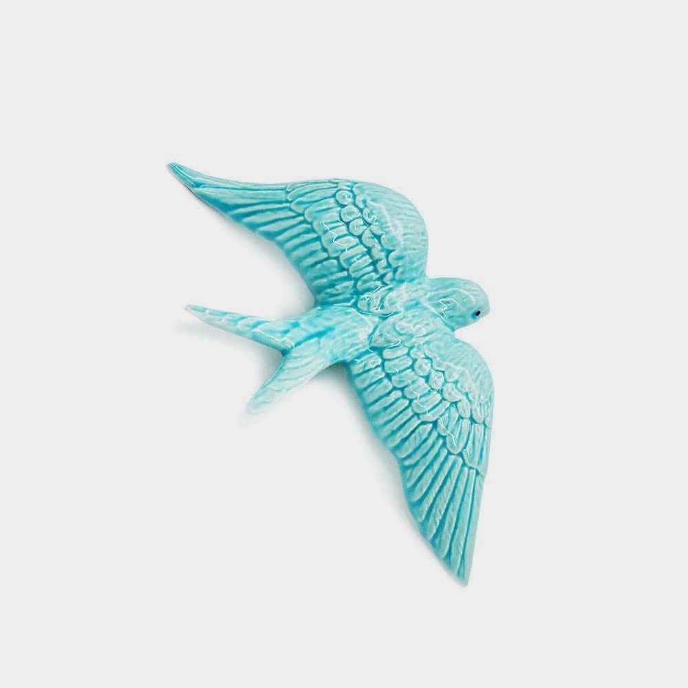 Ceramic Swallow from Caldas da Rainha - Light Blue