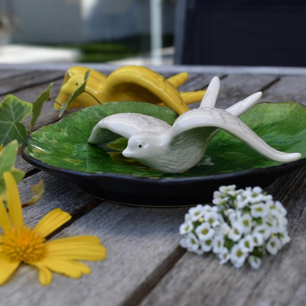 Ceramic Swallow from Caldas da Rainha - White