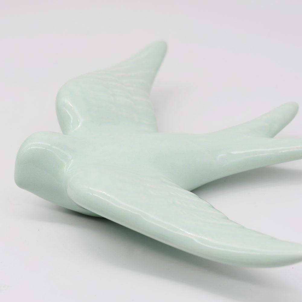 Ceramic Swallow - Light Green