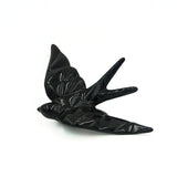 Ceramic Swallow Origami Style - Black