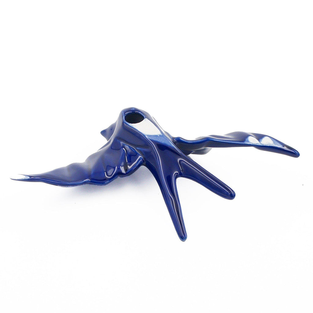 Ceramic Swallow Origami Style - Cobalt Blue