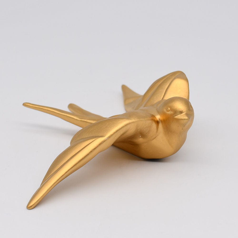 Ceramic Swallow Origami Style - Gold