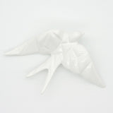 Ceramic Swallow Origami Style - White 3.9"