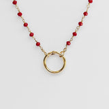 Charm Necklace - Red