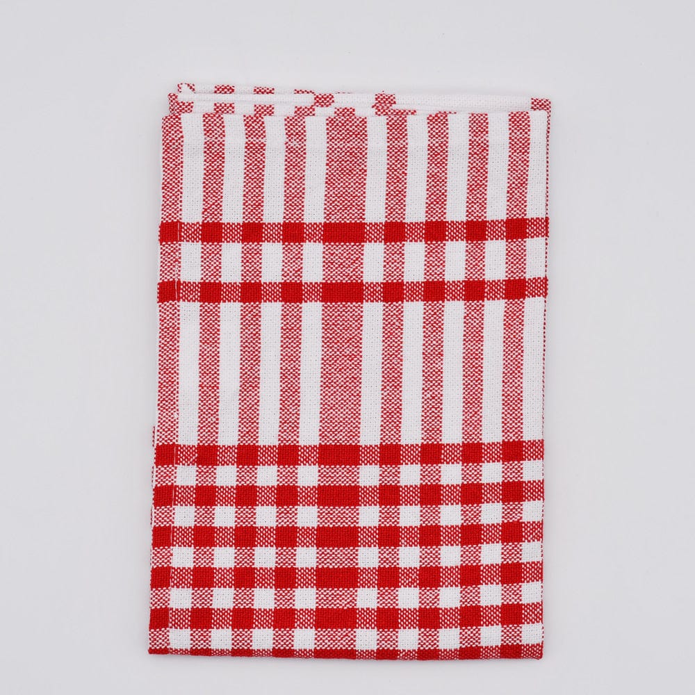 Checkered Napkins Red