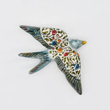 Coimbra Ceramic I Decorative Swallow 6.3x4.7''