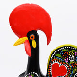 Coq de Barcelos 40cm noir - Prazeres Côta