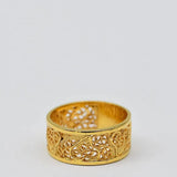 Coração de Viana I Gold-plated Silver Filigree Ring